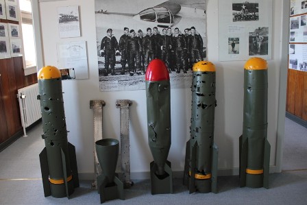 Bombs at the Bluie West One museum in Narsarsuaq, Greenland
